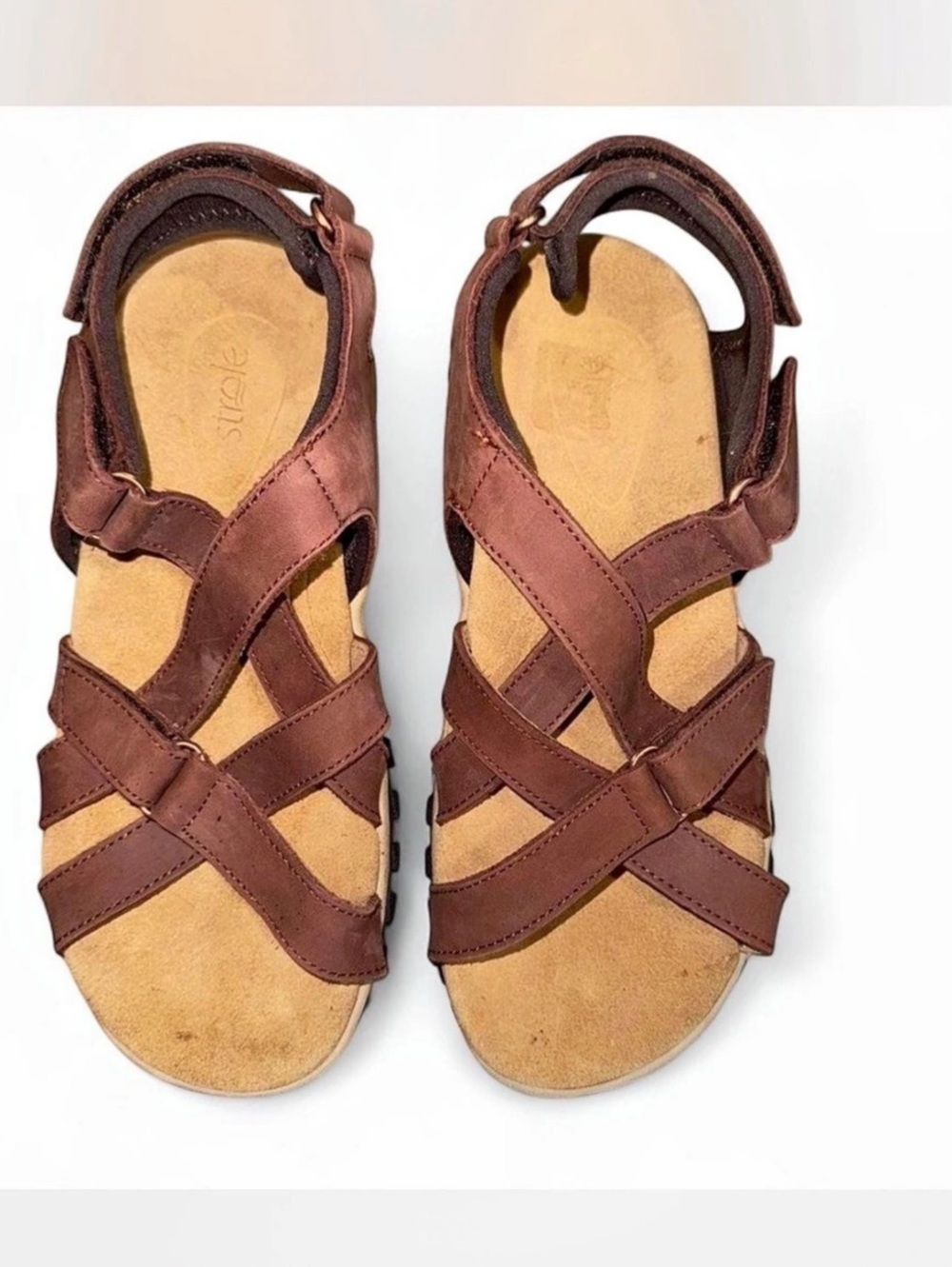 Strōle Strappy Sandals in Brown US 8